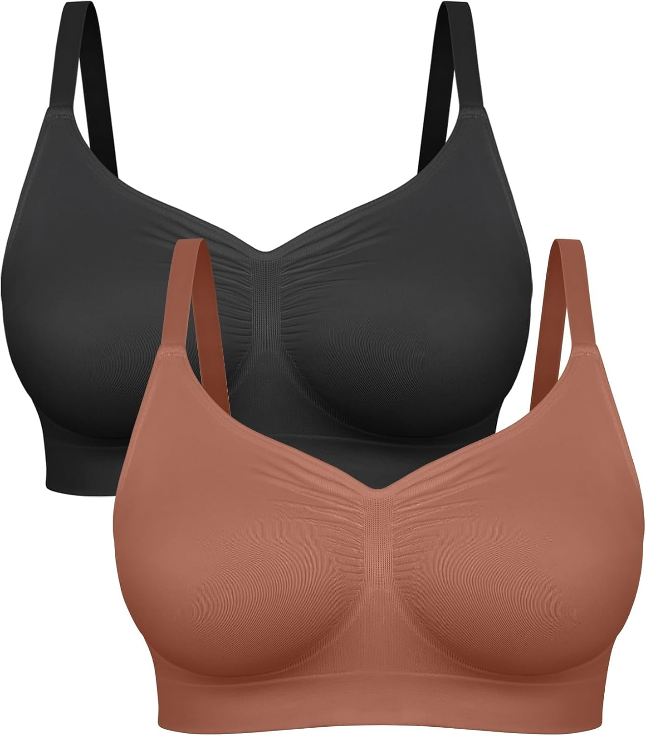 Women's Wireless Sculpt Bra Comfort Bralettes No Underwire Unlined Cami Bra Seamless Tshirt Bras Sports Bra Bralette Basic Comfortable Fit Womenswear Everyday Deals For You Days